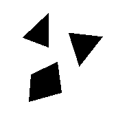 Two triangles and a quadrilateral